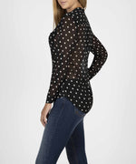 Jasmine Printed Top (Julia Black) Hover Image