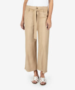 Rhianna Belted Wide Leg Pant (Khaki) Main Image