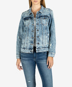 Emma Boyfriend Jacket (Glimmer Wash) Main Image