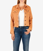 Kara Crop Jacket (Terracotta) Main Image