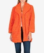 Addyson Faux Fur Coat, Exclusive (Orange) Main Image