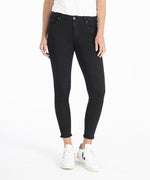 Connie Slim Fit Ankle Skinny With Fray Hem, Exclusive (Black) Main Image