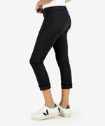 Amy Crop Straight Leg (Black) Hover Image