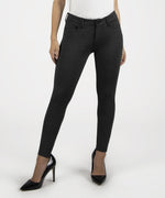 Donna Ponte Ankle Skinny, Petite (Black/Grey) Main Image