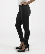 Donna Ponte Ankle Skinny, Petite (Black/Grey) Hover Image