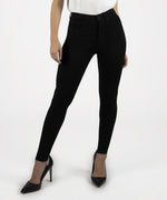 Mia High Waist Slim Fit Skinny, Petite (Black) Main Image