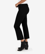 Kelsey High Rise Ankle Flare (Black) Hover Image