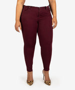 Donna High Rise Ankle Skinny, Plus (Deep Plum) Main Image