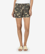 Gidget High Rise Fray Short (Olive) Main Image