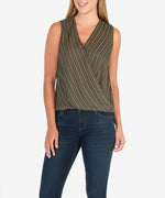 Calla Wrap Top, FINAL SALE (Olive) Main Image