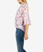 Ivana Wrap Top (Light Rose) Hover Image