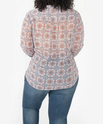 Jasmine Blouse, Plus (Champagne Tile Blue) Hover Image