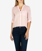 Jasmine Printed Top (Piacenza Dot Light Pink) Main Image