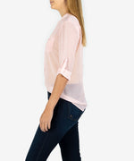 Jasmine Printed Top (Piacenza Dot Light Pink) Hover Image