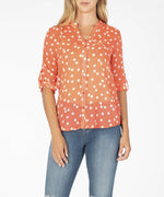 Jasmine Printed Top (Orange) Main Image