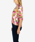 Jasmine Printed Top (Terni White) Hover Image