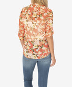 Jasmine Printed Top (Treviso Orange) Hover Image