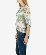 Jasmine Printed Top (Vienna Light Seafoam) Hover Image