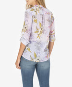 Jasmine Printed Top (Lilac) Hover Image