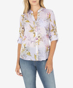 Jasmine Printed Top (Lilac) Main Image