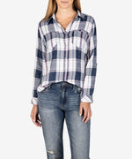 Hannah Plaid Top Main Image