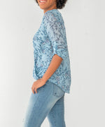 Jenalee Wrap Top (Light Blue) Hover Image